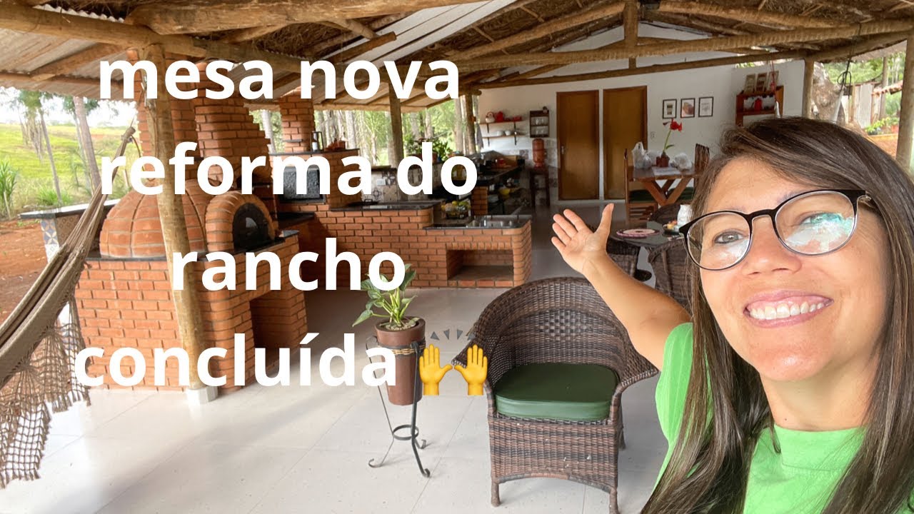 MESA NOVA NO RANCHO! TERMINOU TODAS AS REFORMAS! FAXINA!