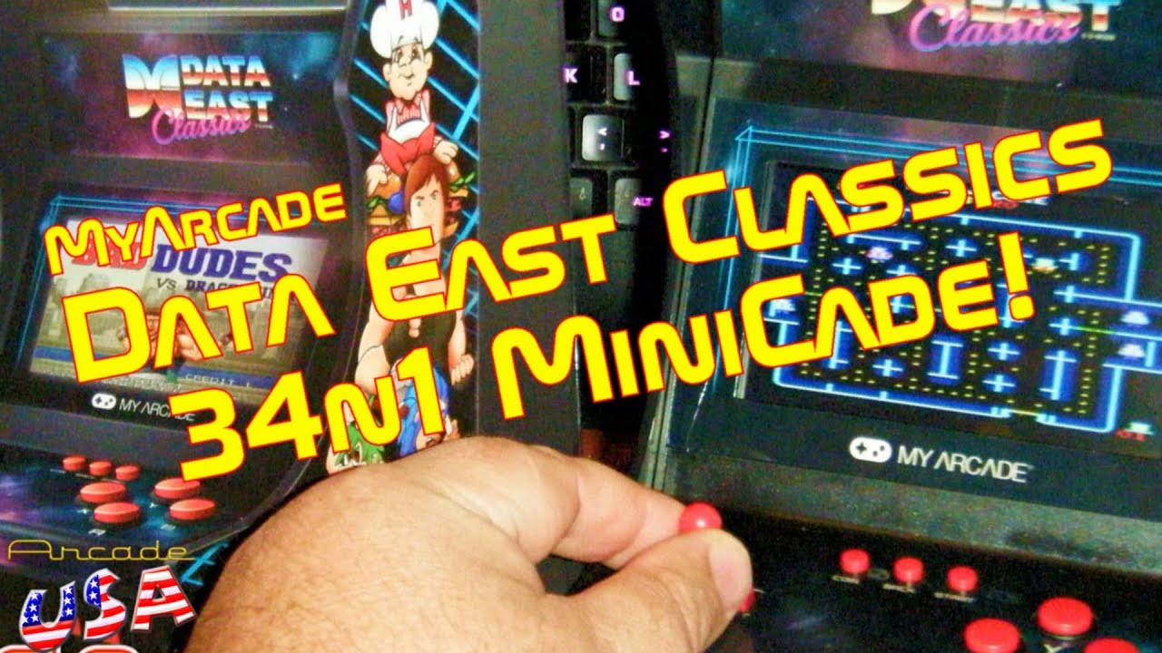 MyArcade's Data East Classic's 34n1 MiniCade!