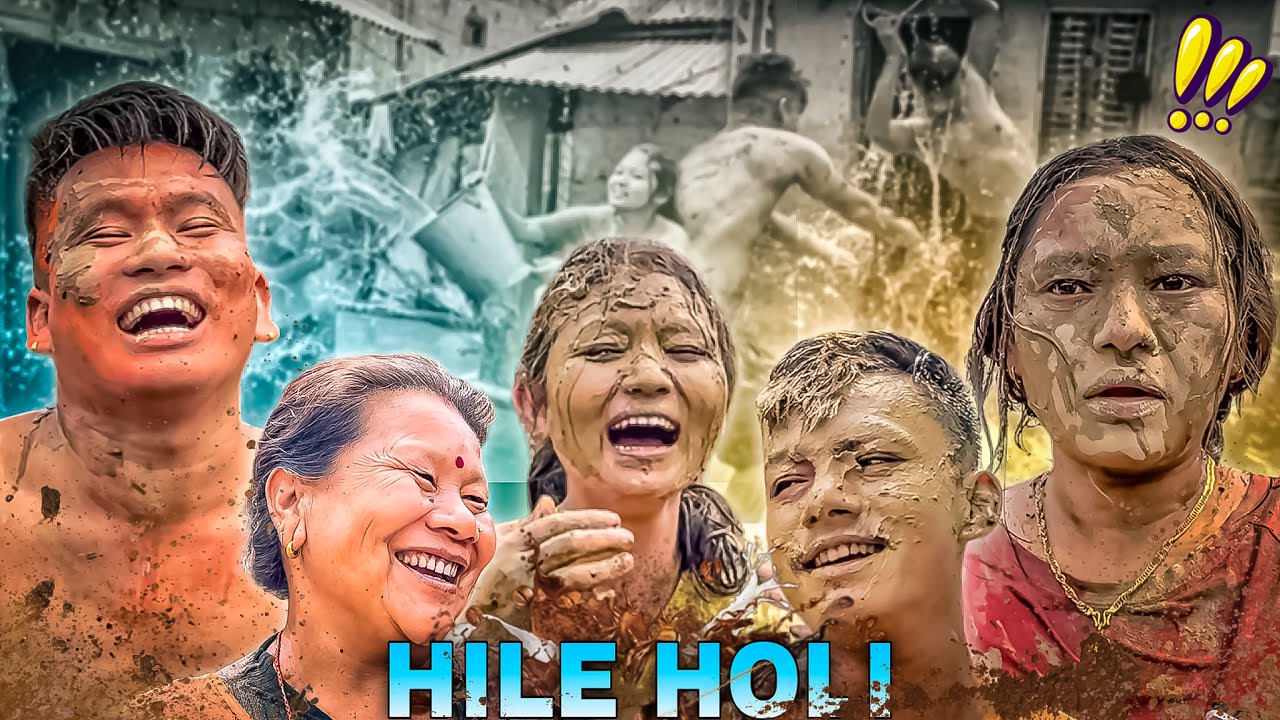 HAPPY HILE HOLI SATHIHARU 😜 || हिले होलीले गर्नु गर्यो 😂 || Hairan Vaiyo || NyPoLee Lyf