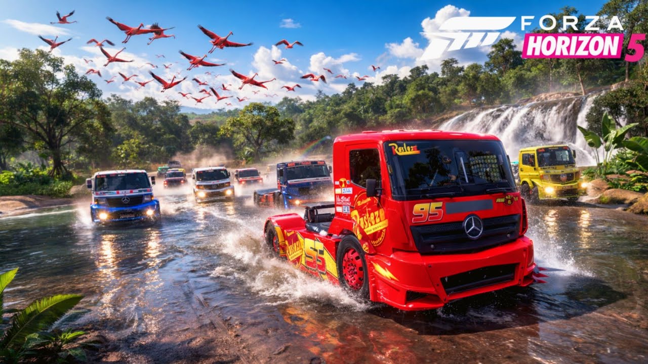THE BEAST!  Mercedes-Benz Racing Truck 500+ KM/H Top Speed in Forza Horizon 5!