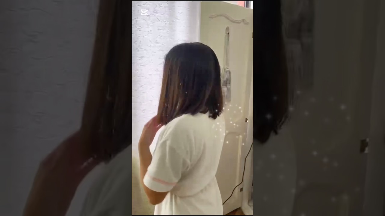 AS&Iacute; PUEDES CORTARTE EL CABELLO EN CASA! Long Bob #cabello #hairstyle #haircut #longbob #fyp #hair
