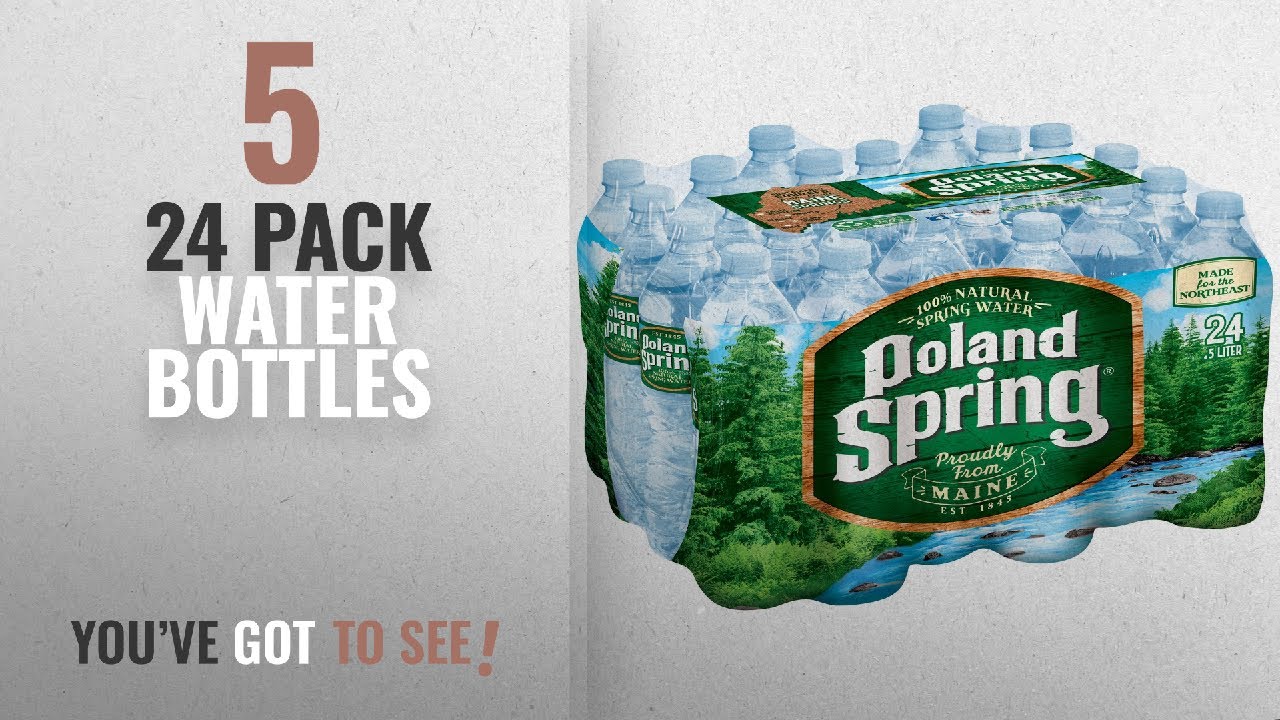 Best 24 Pack Water Bottles [2018]: POLAND SPRING 100% Natural Spring Water, 16.9-ounce plastic
