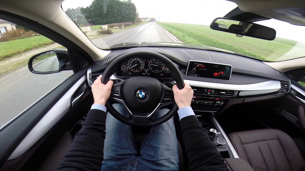 BMW X5 Plug-in Hybrid xDrive40e 313hp POV test drive GoPro