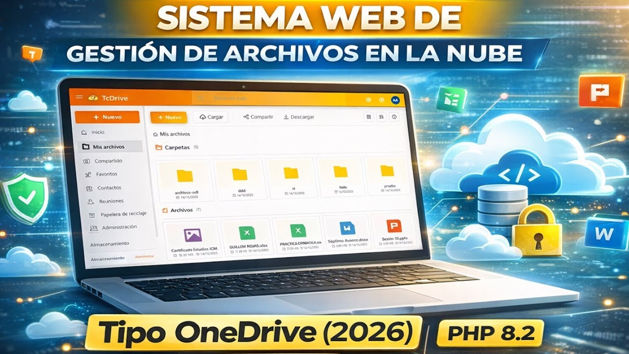 Sistema Web de Gestión de Archivos en la Nube | Tipo OneDrive (2026)