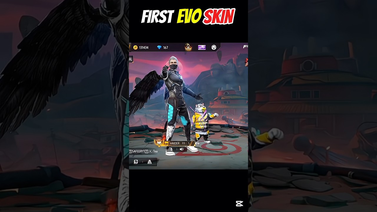 FREE FIRE FIRST EVO GUN SKIN 😨
