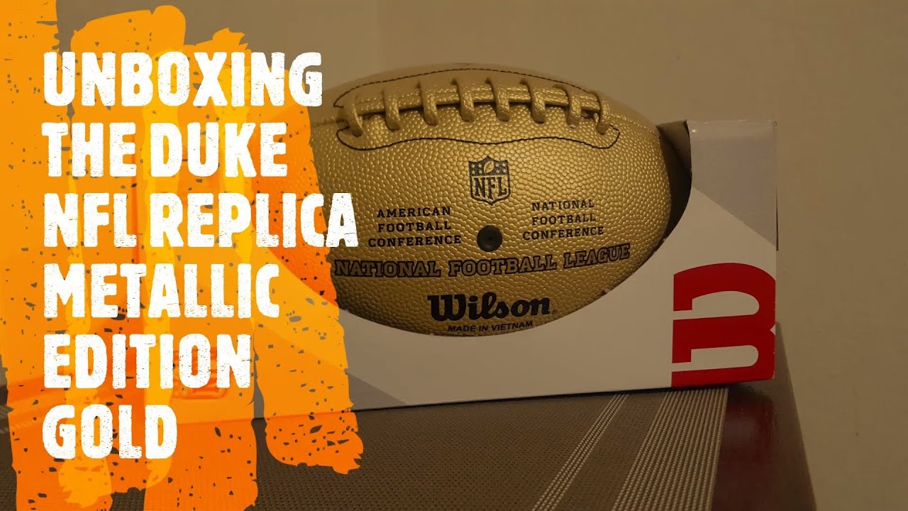 BALL The Duke Metallic Edition NFL Official Replica(BALON NFL DORADO) Unboxing