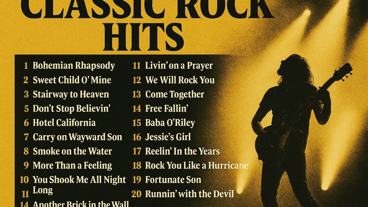 Classic Rock Essentials 70s 80s 90s - ACDC, Queen, Scorpions, Aerosmith
