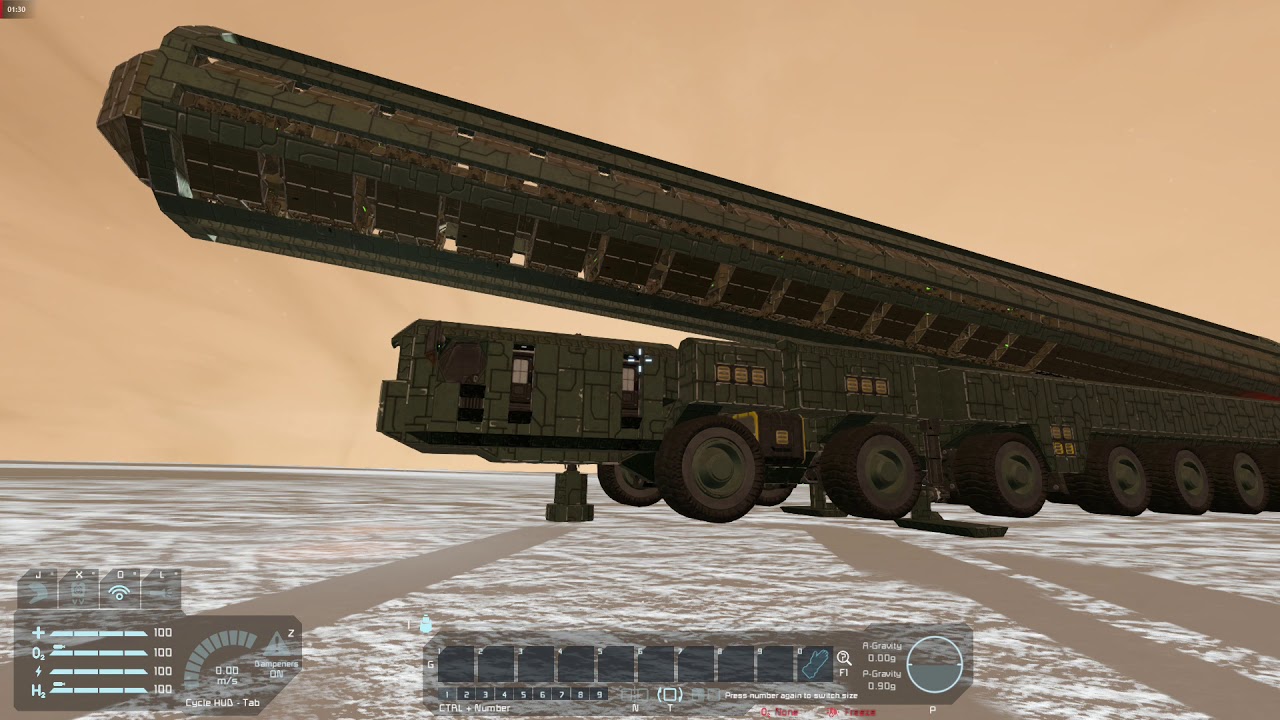 Space Engineers ICBM Mobile Launcher