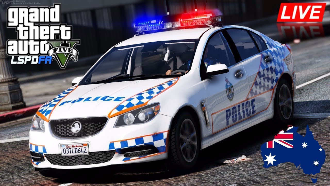 GTA 5 - LSPDFR Australia LIVE - QPS Holden Evoke Patrol (Play GTA as a cop mod for PC)