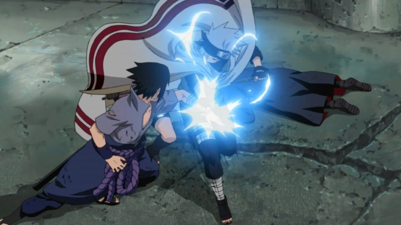 KAKASHI vs SASUKE - Sakura é salva pelo Naruto - Naruto shippuden