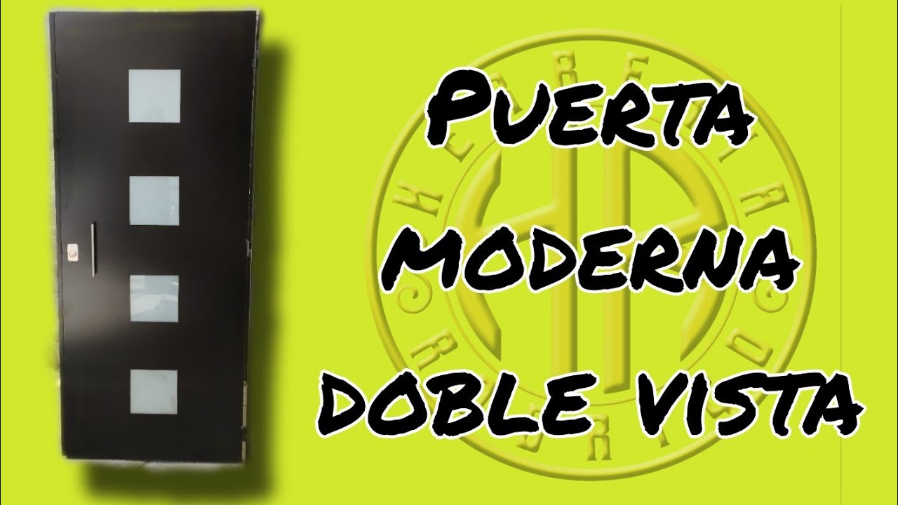 Puerta moderna doble vista