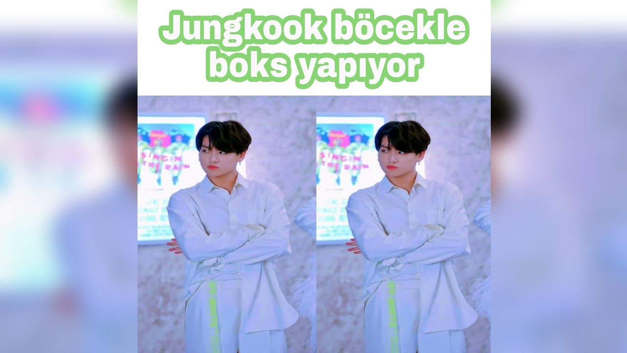 Jungkook böcekle boks yapıyor resmen😂