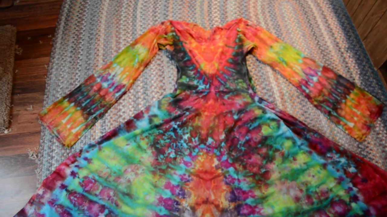 Ice Dyeing - Dyeing a Linen Dress