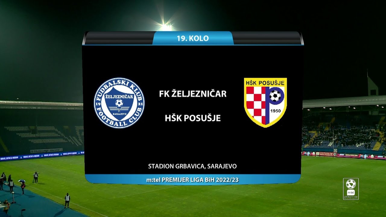 MTEL PREMIJER LIGA BIH (19. kolo): Željezničar - Posušje 1:1 / 19.11.2022.