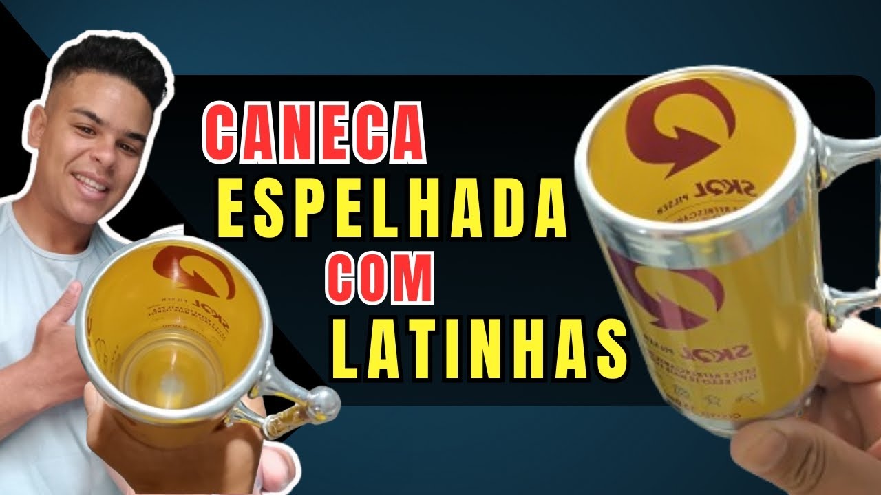 COMO FAZER UMA LINDA CANECA ESPELHADA, (MÉTODO ATUALIZADO 2025) PASSO A PASSO COMPLETO