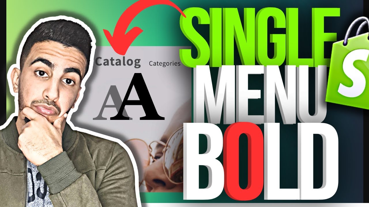 How To Make a Single Specific Header Menu Item Font Bold In Shopify