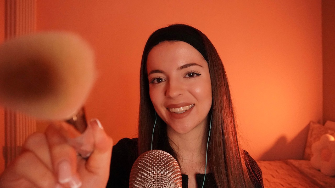 ASMR Hand Movements Spit Painting Brushing e Mouth Sounds | Francy ASMR