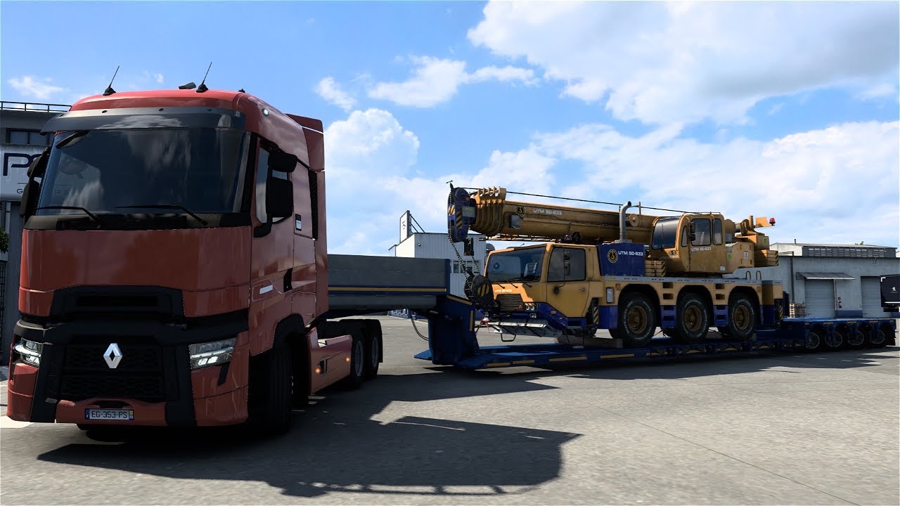 ETS2: Epic Mobile Crane Delivery | Paris to St Laurent | Renault Truck Adventure | Logitech G29