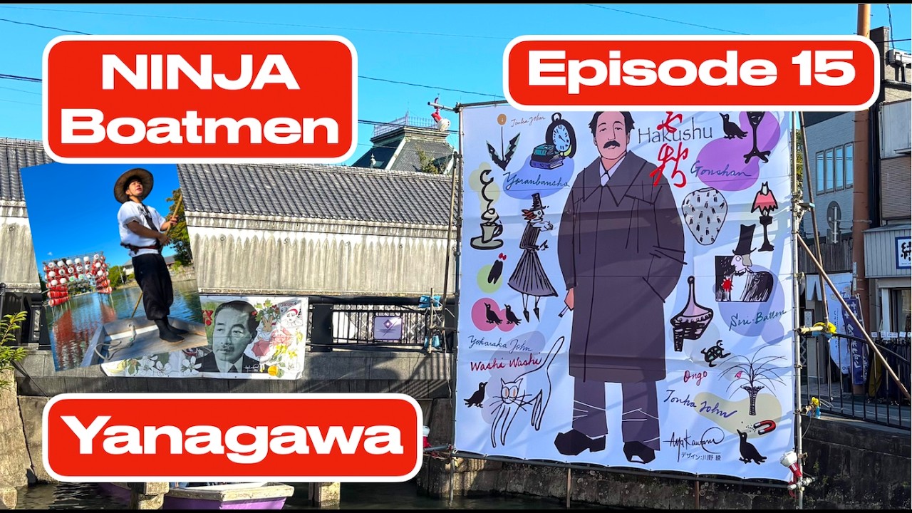 Japan's Ninja Boatmen of the Yanagawa Canals and Hakushu Kitahara Festival Fukuoka Daytrip