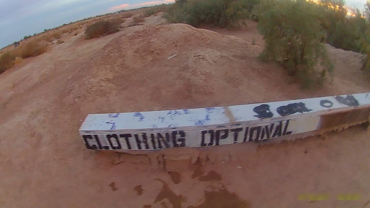 V0015 Slab City Hotspring bathing in the Buff