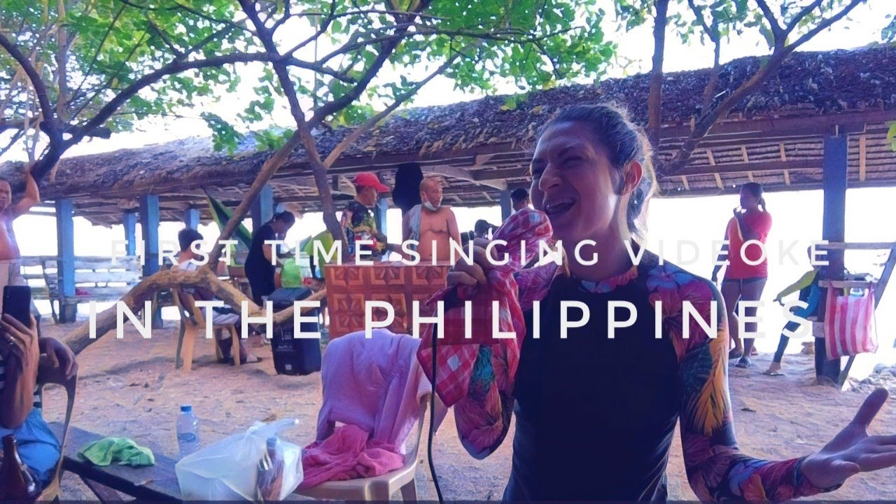 First time singing videoke in the Philippines. Going to the Tuban Beach.