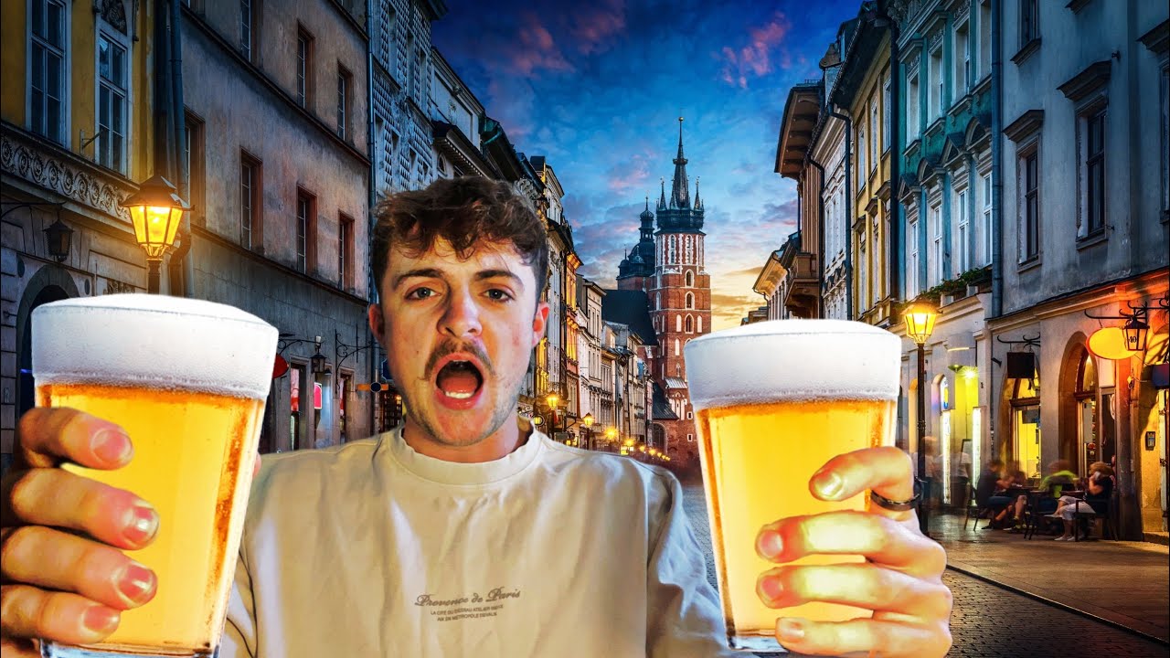 Getting BLACKOUT Drunk In Krakow Old Town, Poland