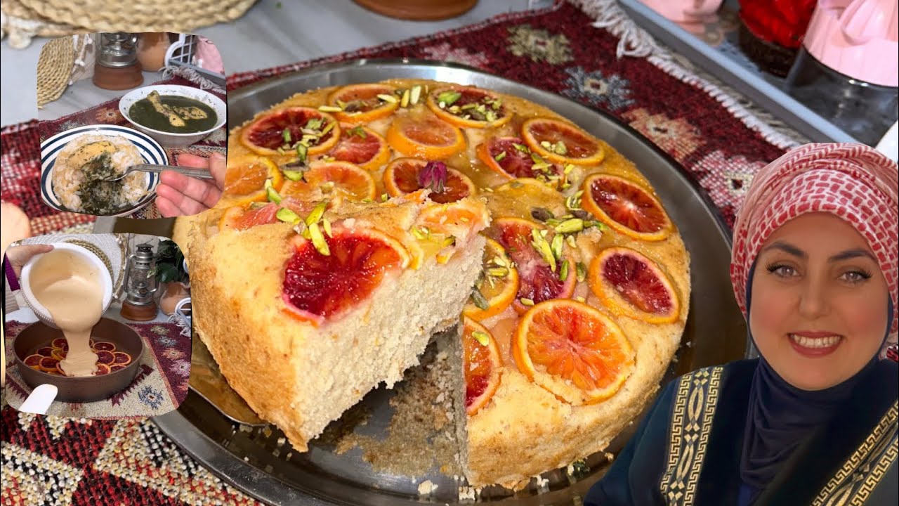 الجو سقعة لا سجه ولا طلعه 🤭 ملوخيه على طريقة امي 😍 وكيكة برتقال مقلوبه 🍊🙃