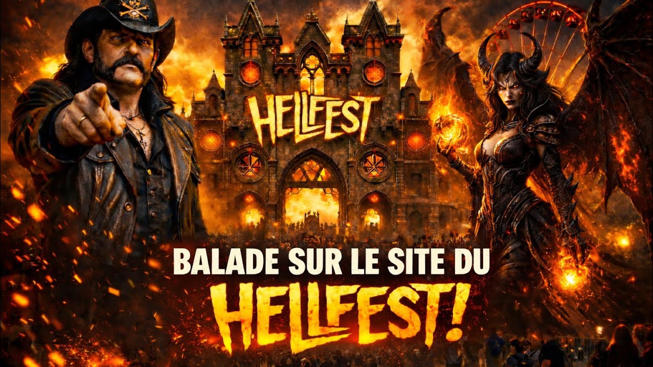 BALADE SUR LE SITE DU HELLFEST 🤘 DÉCOUVERTE DU TEMPLE DU MÉTAL 🎸 