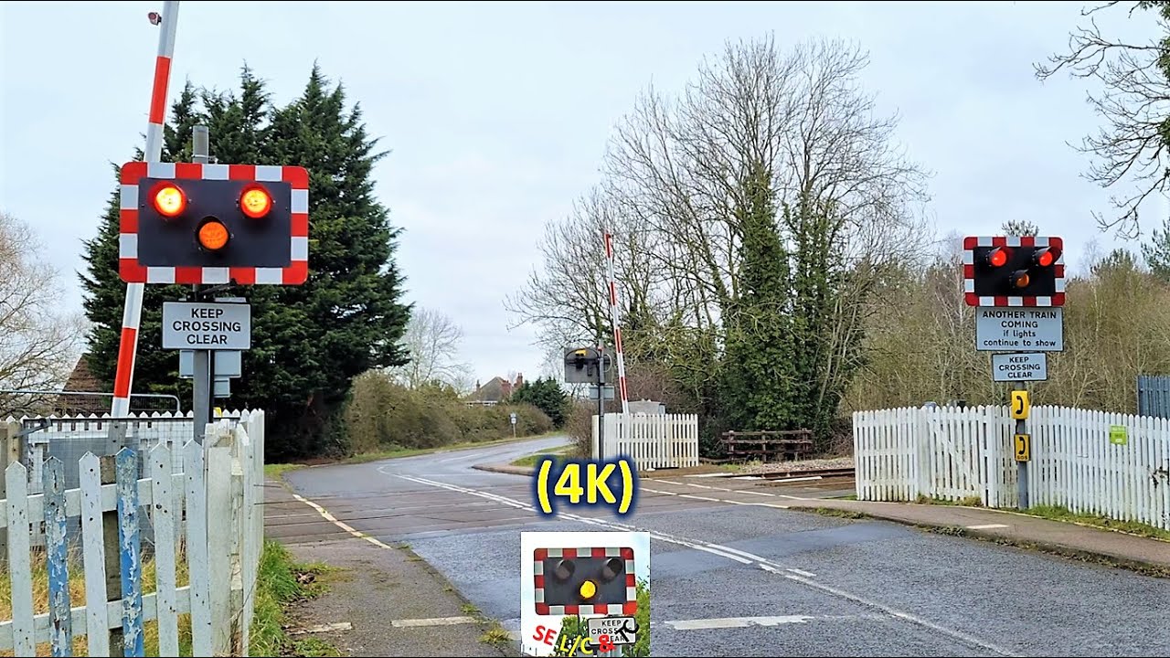 (Halogen Lights) Marston Level Crossing, Bedfordshire