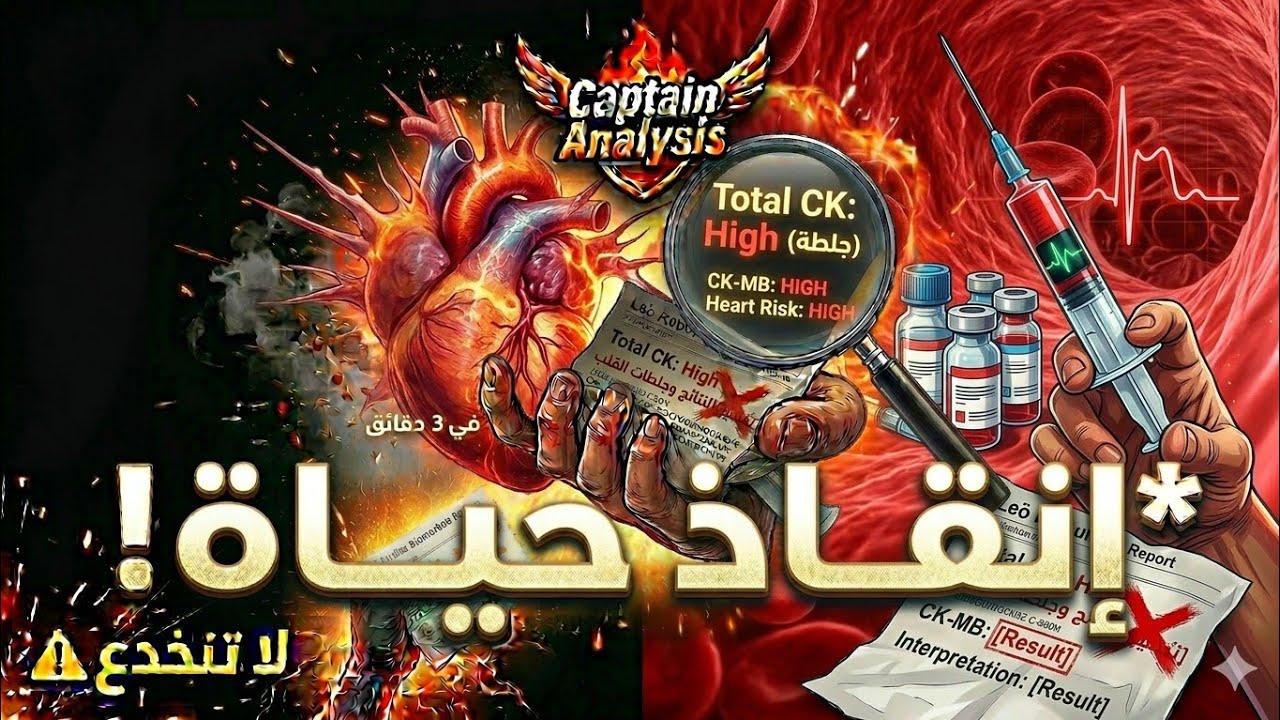 Cardiac Biomarker (Total CK - CK-MB) انزيمات القلب وامتا تزيد + تفسير النتائج وعلاقتها بجلطات القلب