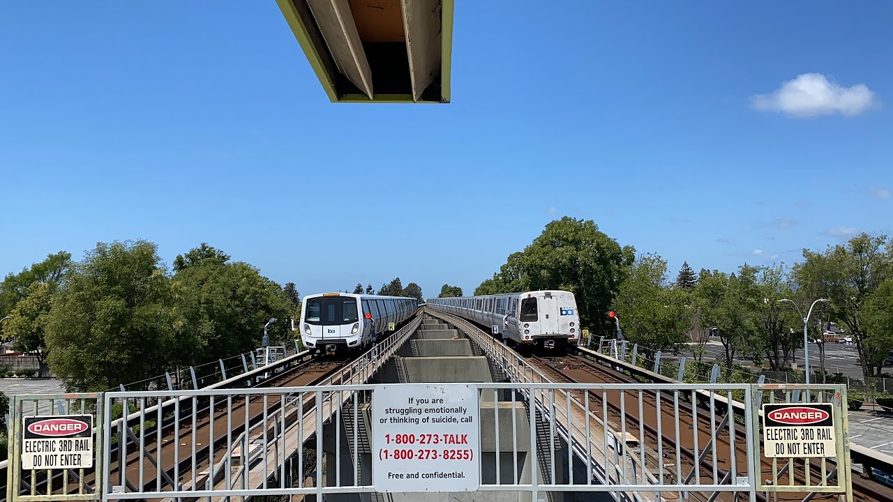 Bay Area Rapid Transit [BART] Trains @ Bay Fair (4/28/22)