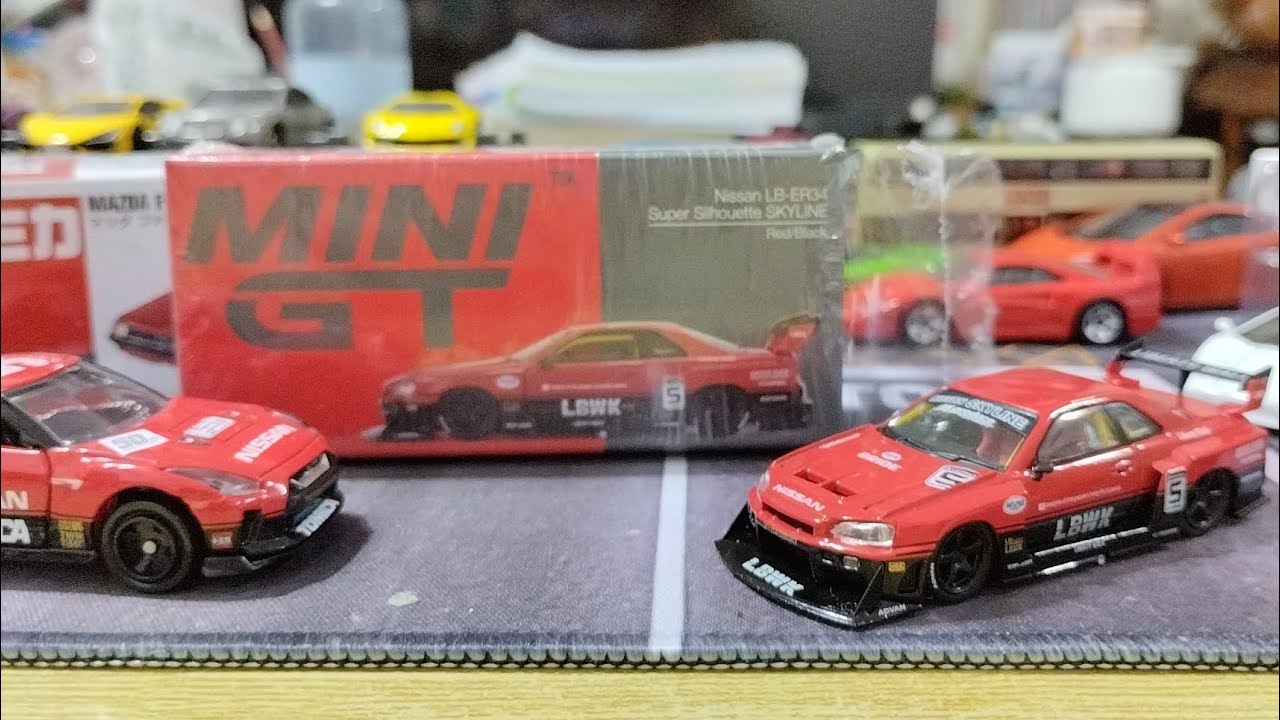 阿鴻「175」模型車 MINIGT LB套件改裝版 NISSAN GT-R R34！！
