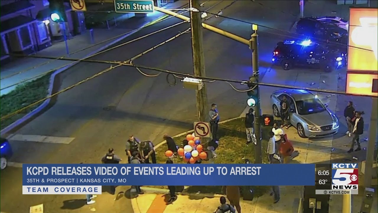 KCPD releases video of events leading up to arrest at 35th, Prospect