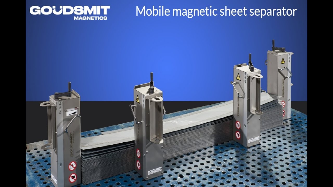 Mobile magnetic sheet separator