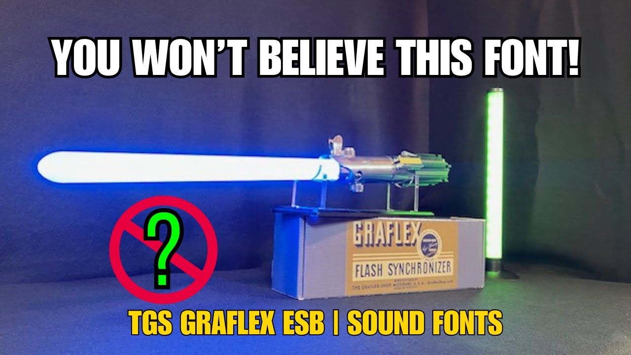 You Won't Believe This Lightsaber Font | TGS Graflex ESB Kyberphonic Showcase