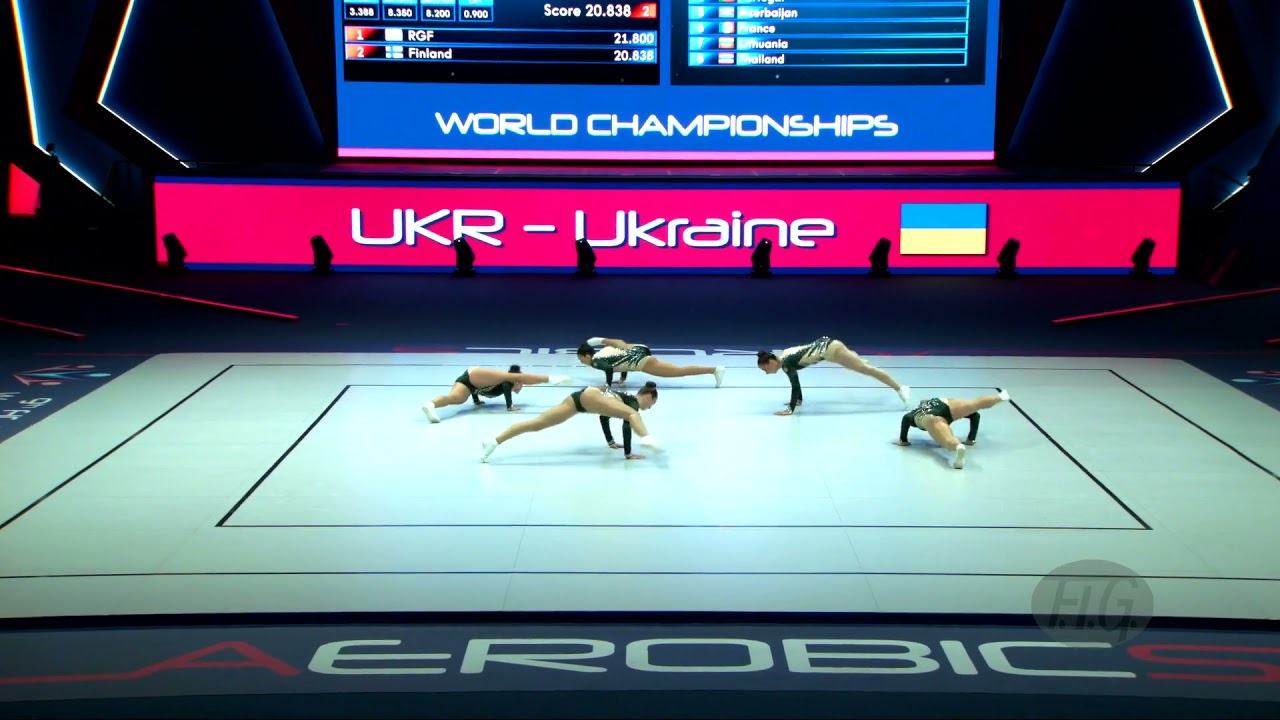 Ukraine (UKR) - 2021 Aerobic Worlds, Baku (AZE) Qualifications Group