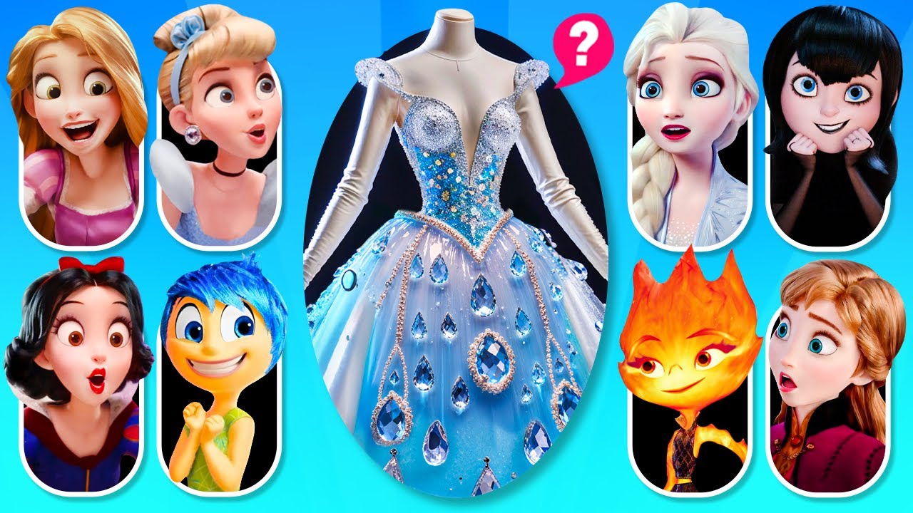 🔥 Guess the Character by Crown, Dress & Shoe #10 | Princess Disney Character Quiz, Disney Song 2025