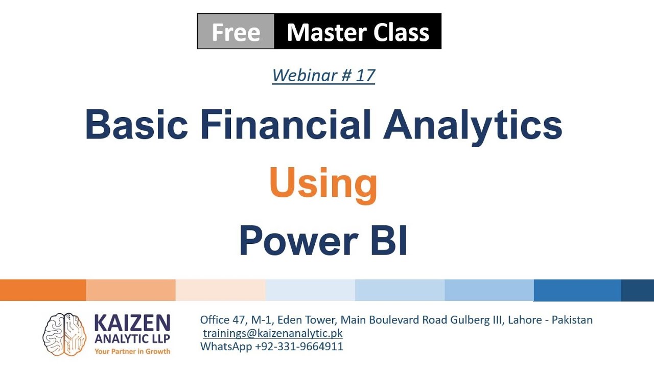 Webinar 17 -  Basic Financial Analysis in Power BI