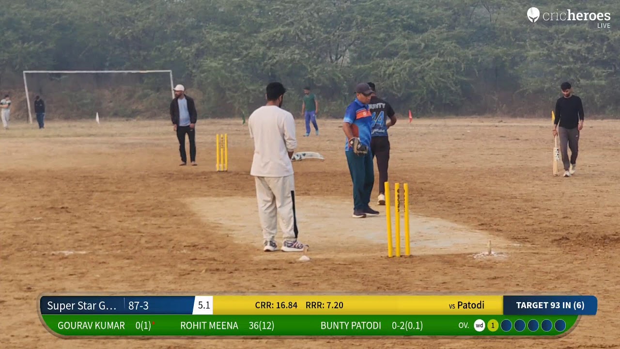 Pool clear Super Star Guriani vs Patodi live cricket match | Dada Laleshwar Ji Cricket Tournamen -