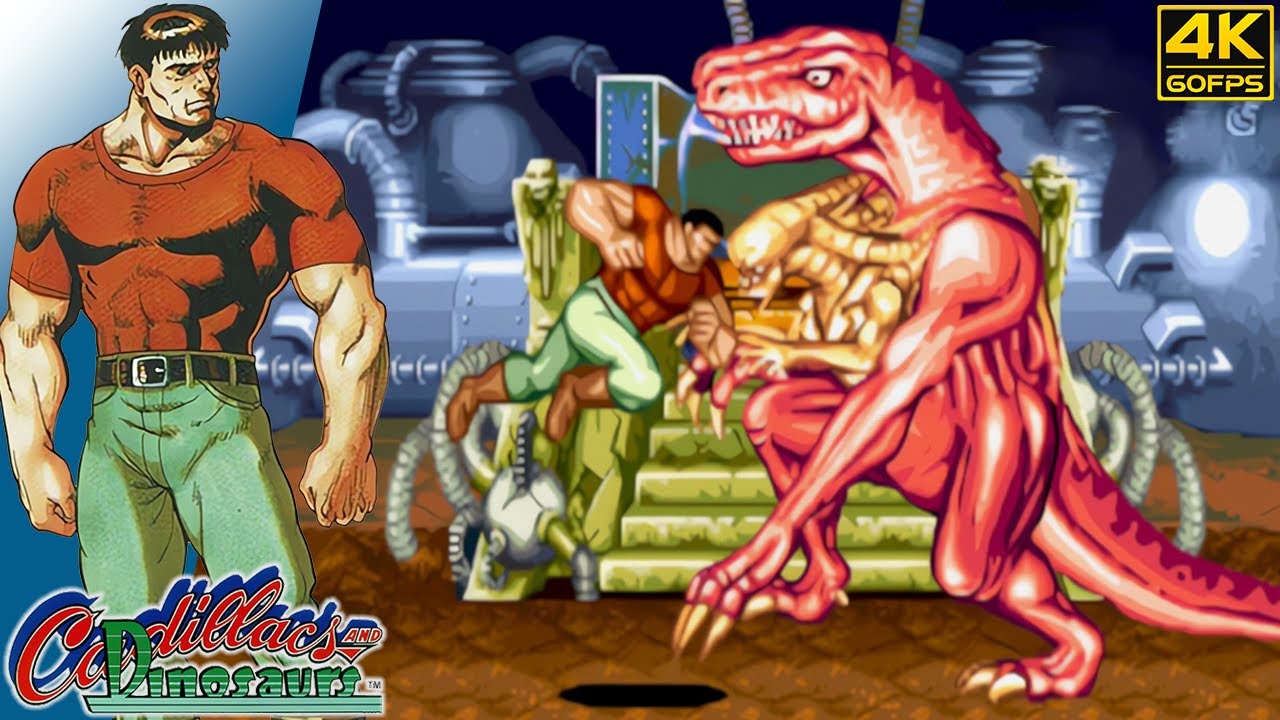 Cadillacs and Dinosaurs - Mess O'Bradovich (Arcade / 1993) 4K 60FPS