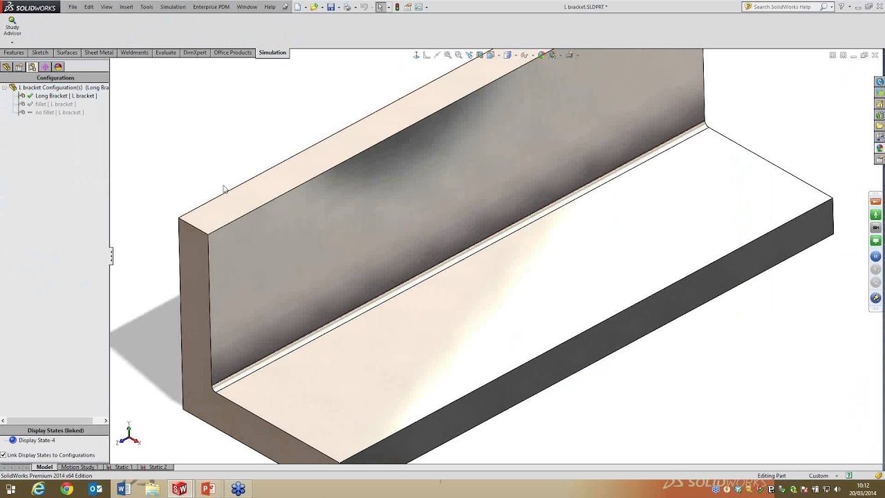 SolidWorks Simulation  2D Simplification