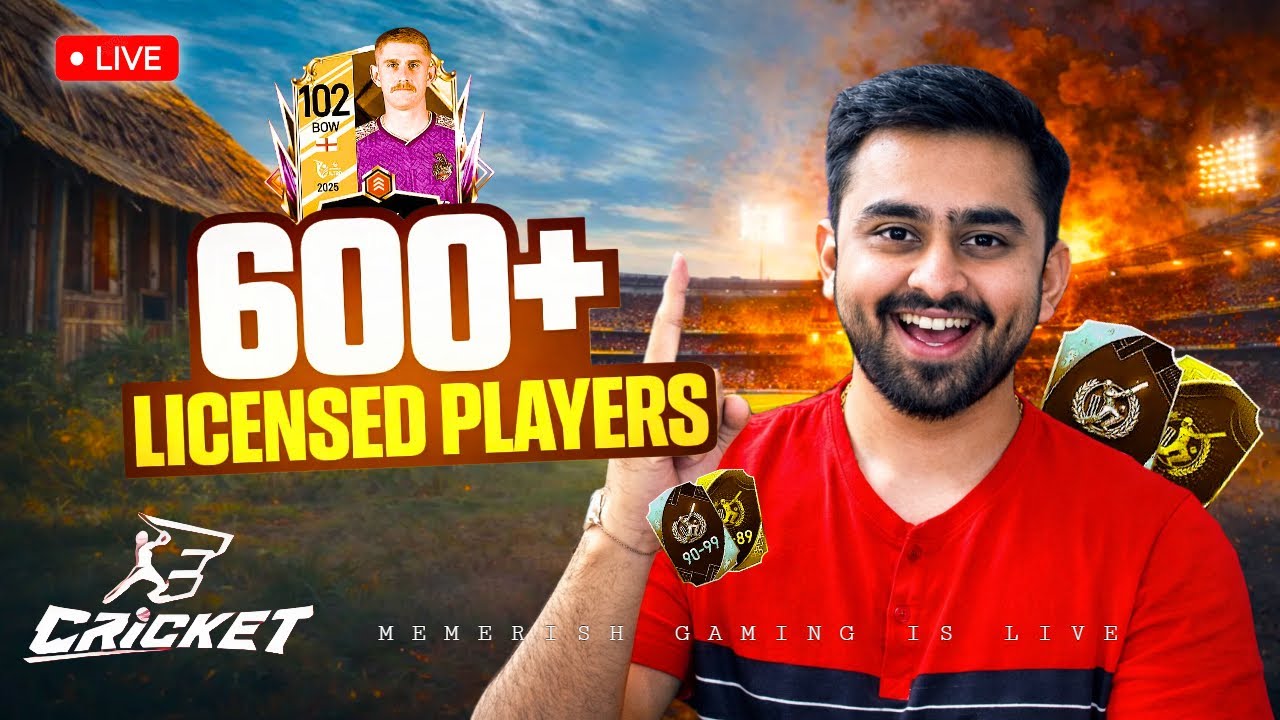 E CRICKET GAME LIVE | 600+ PLAYERS - ARE THEY LICENSED?