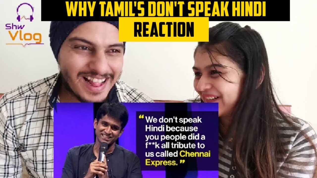 Why Tamils don't speak Hindi? -Reaction  Stand Up Comedy - Aravind SA
