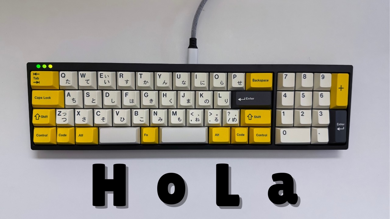 The Hola From Wind Studio- A 40% Keyboard With A Numpad