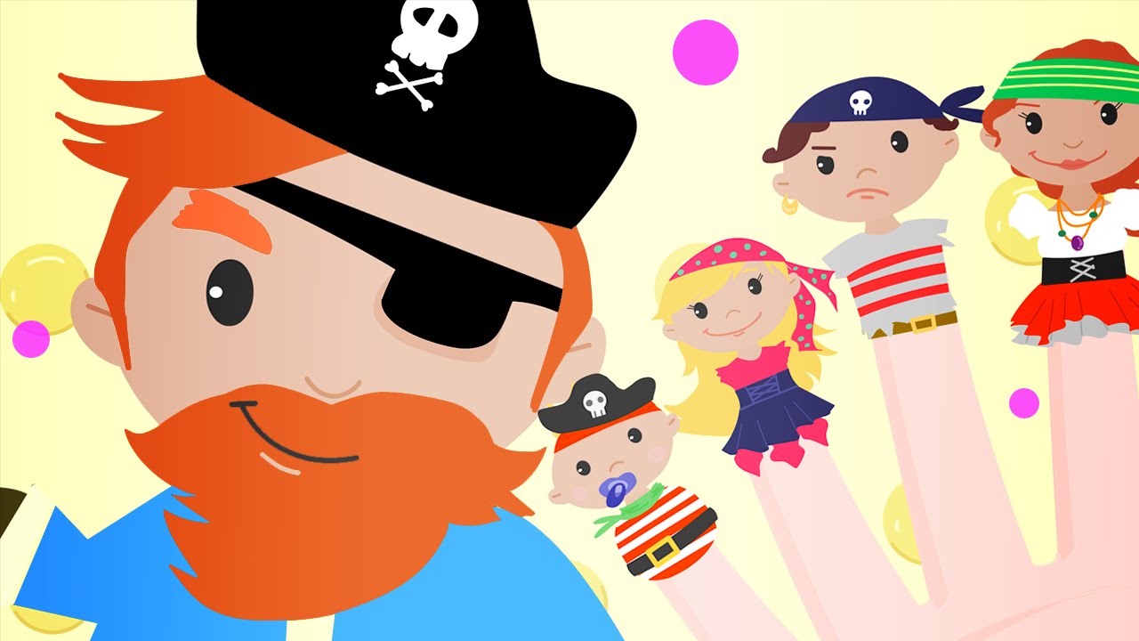 PIRATE SONG for Children! Daddy Finger + Finger Family Song with Pirates