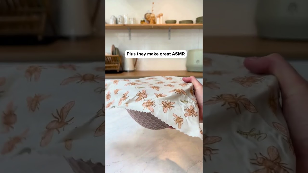 Have you tried Beeswax Wraps? 🐝 #asmr
