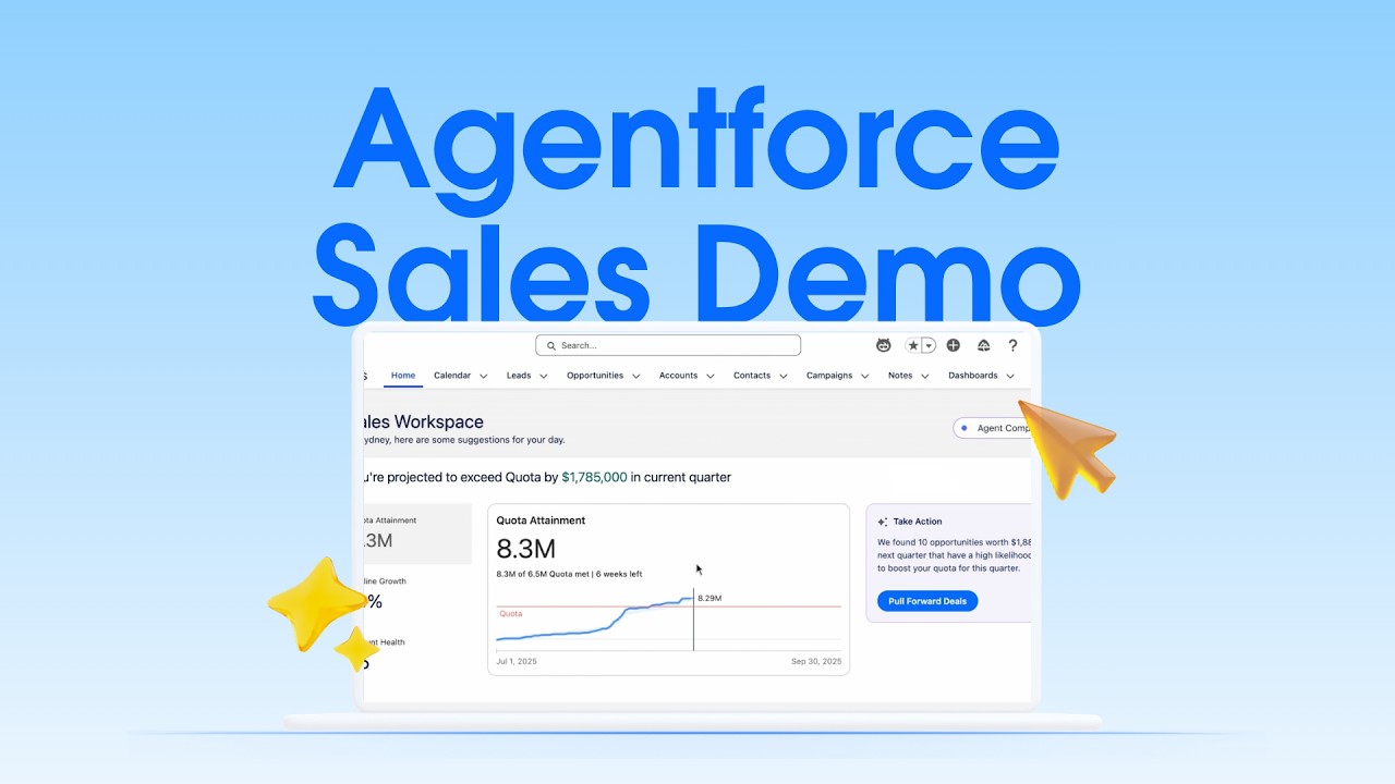 Демонстрация Agentforce Sales: работа агентов по продажам с использованием ИИ | Salesforce