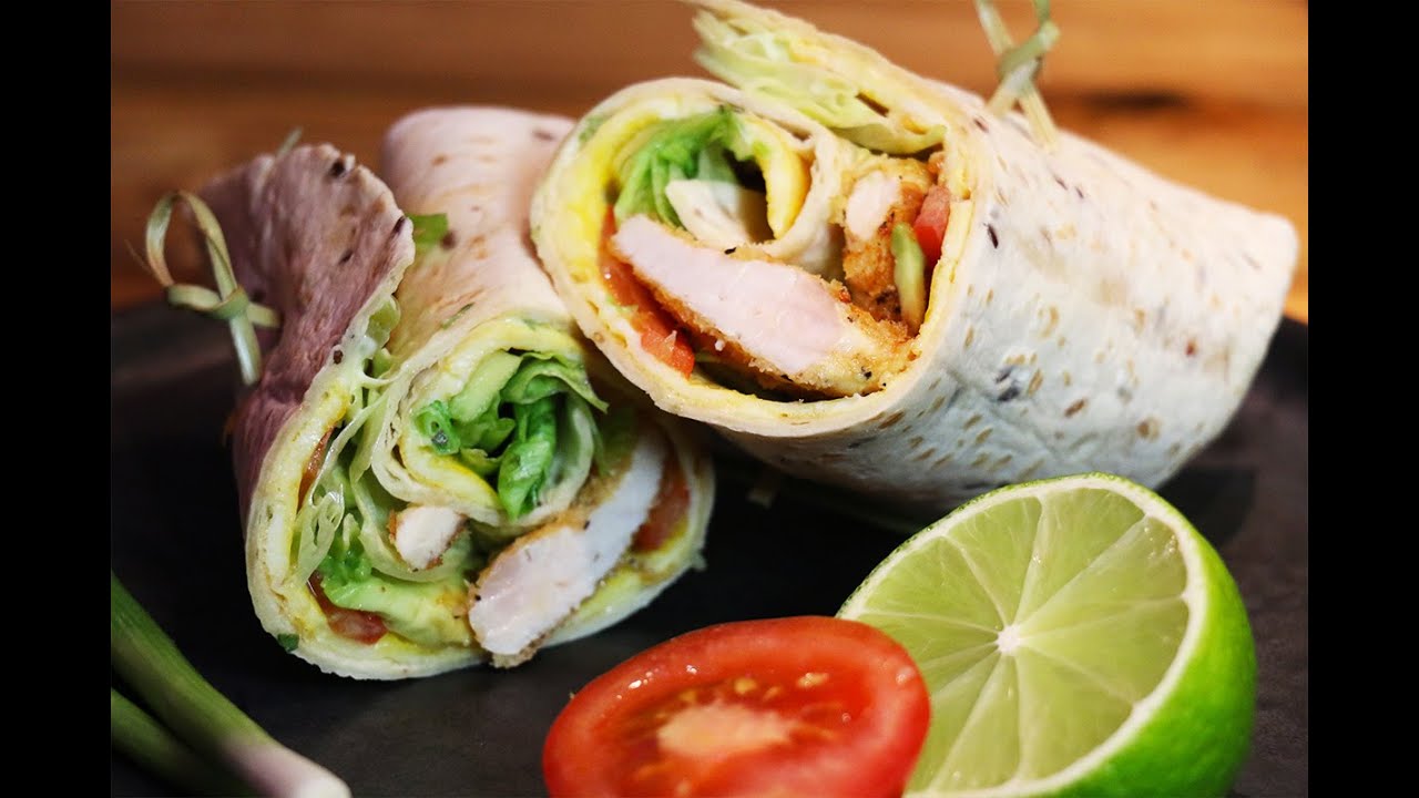 Recette facile WRAPS au poulet croustillant maison