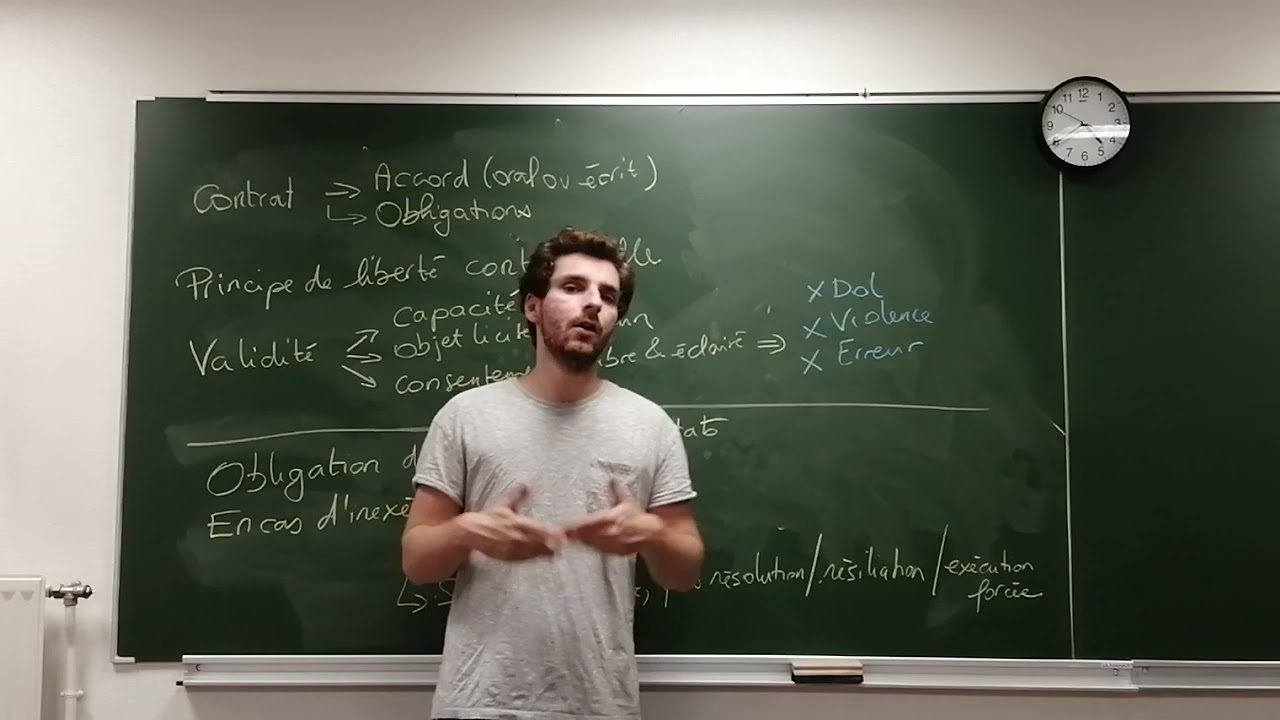 Droit terminale STMG : La formation du contrat et son exécution