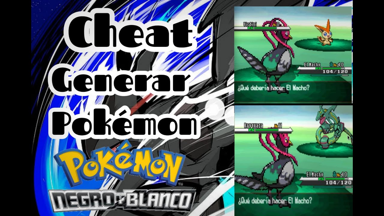 Generar Pokemon Cheats DESMUME Mac y PC . Pokemon blanco y Negro (2021)